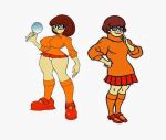  big_breasts bimbofication breasts micro_skirt scooby-doo variations velma_dinkley white_panties 