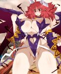  big_breasts bimbo breasts demon demon_girl demon_horns demon_wings disgaea disgaea_(series) dismania huge_breasts la_pucelle la_pucelle_tactics makai_senki_disgaea makai_senki_disgaea_(series) pink_hair prier purple_eyes short_hair slut succubus 