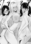  3_girls alluring ass big_breasts blush breasts clash_kuro_neko emilie_de_rochefort high_res kazama_asuka ling_xiaoyu long_hair looking_back monochrome multiple_girls namco nude one_eye_closed short_hair tekken tekken_3 tekken_4 tekken_5_dark_resurrection tekken_tag_tournament tekken_tag_tournament_2 twin_tails wink 