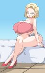  android_18 animated dragon_ball gif slideshow toshiso_(artist) 