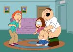 anal anal_rape bottomless bulging_eyes family_guy father_&_daughter incest lois_griffin meg_griffin peter_griffin rape