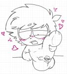  blush freckles genderless grabbing_own_leg hermaphrodite intersex intersex_only leg_grab leg_lift monochrome nude oc original_character penis pussy pussy_lips santi_torres sketch small_breasts small_penis solo solo_focus una_familia_50_promedio 