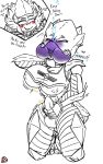 1futa 1girl asphyxiation breasts bulge drowning female futanari girlcock helldivers helldivers_2 intersex monochrome peril swimsuit swimwear terminid underwater underwater_peril uwliz