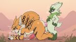  3_fingers 3_toes 4k absurd_res ai_generated all_fours anal anal_penetration animal_genitalia anthro ass balls bandai_namco big_balls big_ears big_penis big_tail biped black_claws black_markings bodily_fluids breath claws cross_pupils crossover cum cum_in_ass cum_inside cum_on_body cum_on_butt cum_on_ground cum_on_penis digimon digimon_(species) duo emanata fangs feet felid feline fingers floragato fluffy_(artist) fluffy_tail fur generation_9_pokemon genital_fluids genitals grass green_body green_eyes green_fur half-closed_eyes high_res huge_balls huge_penis long_ears looking_at_another looking_at_partner male mammal markings meicoomon motion_lines narrowed_eyes neck_tuft nintendo open_mouth open_smile outside_sex penetration penile penile_penetration penile_spines penis penis_in_ass plains plant pokemon pokemon_(species) red_eyes sheath smile smiling_at_another smiling_at_partner snout standing tail teeth toes tongue tongue_out tuft white_body white_fur yellow_body yellow_fur yiff_ai_(director) 