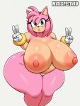  1girls alternate_breast_size alternate_version_available amy_rose anthro areola artist_name ass ass_bigger_than_head bare_shoulders big_ass big_breasts big_nipples bracelet breasts breasts_bigger_than_head completely_nude completely_nude_female digital_media_(artwork) double_v eulipotyphlan fat_mons female female_focus female_only furry furry_female genitals gigantic_breasts gloves green_eyes hairband hedgehog hourglass_figure huge_ass huge_breasts huge_nipples jewelry large_ass licking_lips looking_at_viewer matospectoru naked_female nude nude_female parted_lips pink_fur pink_hair pussy sega short_hair simple_background smile solo solo_female solo_focus sonic_(series) sonic_the_hedgehog_(series) thick_thighs thighs tongue tongue_out voluptuous voluptuous_female white_background wide_hips 