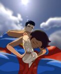69 69_position artist_request black_hair blue_bodysuit blue_sky bodysuit broad_shoulders brown_hair cape carrying carrying_another carrying_partner clark_kent_(my_adventures_with_superman) closed_eyes clothed_male_nude_female cloud cloudy_sky eyelashes floating flying from_behind grabbing_penis grabbing_testicles huge_penis huge_testicles legs_above_head luz_noceda muscular muscular_male my_adventures_with_superman nude nude_female oral oral_sex red_cape short_hair sky somethingmanced spread_legs standing standing_sex sun sunlight sunlight_rays sunny superman tan_skin testicle the_owl_house thick_eyebrows veiny_penis