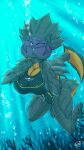 1girl asphyxia asphyxiation bug bug_girl drowning female helldivers helldivers_2 ocean peril solo swimming terminid underwater underwater_peril uwliz water