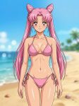 1girl adult_swim alluring beach bikini bishoujo_senshi_sailor_moon bishoujo_senshi_sailor_moon_r bishoujo_senshi_sailor_moon_r_the_movie bishoujo_senshi_sailor_moon_s bishoujo_senshi_sailor_moon_s_the_movie bishoujo_senshi_sailor_moon_supers bishoujo_senshi_sailor_moon_supers_the_movie blue_sky chibi_usa dario magenta_eyes ocean pink_hair toei_animation toonami viz_media