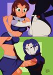 big_penis dc_comics futanari futanari_on_female older older_female raven_(dc) starfire teen_titans young_adult young_adult_female young_adult_woman