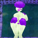 1girl anal_invitation anus ass ass_focus big_ass big_breasts bonkhum breasts chubby chubby_female closed_mouth electronic_arts female_only fume-shroom_(pvz) fungi_fauna fungi_hair fungi_humanoid fungus fungy grass grin looking_at_viewer mushroom mushroom_girl mushrooms night night_sky no_humans open_eyes plants_vs_zombies plants_vs_zombies_2:_it's_about_time presenting_anus presenting_pussy purple_eyes purple_pussy pussy pvz pvz_2 smile standing