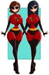 1girl 2_girls ass big_breasts disney dollification elastigirl helen_parr huge_ass knick_knack large_ass mature_female milf mother_&_daughter pixar sunglasses sunny_miami sunny_miami_tf the_incredibles thick_thighs tinted_eyewear transformation violet_parr wide_hips wrenzephyr2