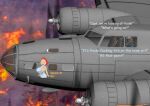 3d blurry_background dialogue family_guy lois_griffin nose_art tagme virgin_killer_sweater wwii_bomber 