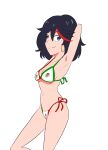  1female 1females 1girl 1girl 1girl 1girls asian asian_female bikini black_hair black_hair_female blue_eyes blue_eyes_female breasts earrings kill_la_kill light-skinned_female light_skin matoi_ryuuko mexican_flag_bikini mexican_flag_bikini_bottom mexican_flag_bikini_top mexican_flag_bra mexican_flag_print mexican_flag_thong red_highlights red_streak red_streaked_hair short_hair short_hair_female smile solo_female studio_trigger teen teenage_girl tomboy white_background 