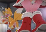  1boy 2026 2_tails 2girls amy_rose anthro anthro_on_anthro anthro_penetrated anthro_penetrating anthro_penetrating_anthro anus balls blue_eyes blush bodily_fluids canid canine caught_in_the_act cream_the_rabbit cub cute_fangs dagasi eulipotyphlan fangs female female_penetrated fox from_behind_position fur genital_fluids genitals group hedgehog high_res lagomorph leporid male male/female male_penetrating male_penetrating_female mammal miles_"tails"_prower multi_tail multicolored_body multicolored_fur open_mouth penetration pink_body pink_fur rabbit sega sex sonic_the_hedgehog_(series) tail teeth trio vaginal_fluids white_body white_fur yellow_body yellow_fur young 