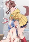 ai_generated blue_hair blush braided_hair braided_ponytail brown_eyes brown_hair collar crying_with_eyes_open cum cum_explosion cum_in_mouth cumshot cumshot_in_mouth deepthroat dog_ears dog_tail excessive_cum eyes_rolling_back fellatio futanari futanari_on_female gigantic_breasts head_grab hololive hololive_japan huge_breasts inugami_korone light-skinned_female light_skin massive_breasts mature_female milf nude nude_female oral_sex orgasm_face pekomama rabbit_ears rabbit_tail red_eyes squatting sweat sweatdrop thick_body thick_female virtual_youtuber voluptuous voluptuous_female xiommec