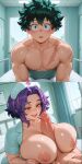  1boy 1girl age_difference ai_generated areola big_penis blush boku_no_hero_academia breasts_out gigantic_breasts green_eyes green_hair huge_areolae huge_breasts huge_cock huge_nipples izuku_midoriya lady_nagant light-skinned_female light-skinned_male light_skin looking_at_viewer massive_breasts mature_female multicolored_hair muscular_male my_hero_academia nipples nurse_cap nurse_uniform older_woman_and_younger_boy paizuri penis puffy_nipples purple_eyes purple_hair scar_on_chest short_hair silverknight395 squatting sweat sweatdrop thick_body thick_female veiny_penis voluptuous voluptuous_female 