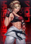  1girl 1girls abs absurd_res bandai_namco belt black_belt black_gloves blond blond_hair blonde blonde-haired_female blonde_female blonde_hair blonde_hair_female blue_eyes breasts commentary commission corvusglaive99 dougi english_commentary female_focus female_only female_solo fighting_game fingerless_gloves fit fit_body fit_female gloves hairband high_res human human_female human_only human_solo karate karate_gi lidia_sobieska martial_arts_belt muscular muscular_female namco namco_bandai polish_text ponytail red_hairband red_tank_top scar scar_across_eye scar_on_face solo_female solo_focus standing standing_up studded_gloves studs tank_top tekken tekken_7 tekken_8 toned toned_arms toned_belly toned_body toned_female toned_stomach twitter vgen_commission video_game_character video_game_franchise video_games 