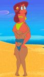  beach beach_babe_(ren_and_stimpy) bikini carrying_partner dark-skinned_female gif marina_(zig_and_sharko) orange_skin pussylicking pussylicking pyramid_(artist) red_hair ren_and_stimpy smothering_ass swimsuit white_hair yuri zig_and_sharko 