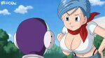 big_breasts bra bulma bulma_brief dragon_ball dragon_ball_super dragon_ball_z ekk00n milf neckline