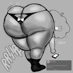  1boy 1femboy 2026 afro afro_puffs almost_nude ass ass_bigger_than_head ass_cheeks ass_focus ass_to_viewer bending_over big_ass big_ass big_hair big_hips big_thighs black_panties booty booty_cheeks bubble_ass bubble_booty bubble_butt child_bearing_hips cute digital_art digital_artwork_(media) digital_drawing_(artwork) digital_media digital_media_(artwork) embarrassed fat_ass fat_butt femboy fuckable grey_background greyscale jayden_(fazzinart) large_ass large_butt looking_at_ass looking_at_own_butt looking_back monochrome nice_ass no_pants phone plappable_ass ripped_clothes ripped_clothing ripped_panties round_ass round_booty round_butt shading shocked shocked_expression simple_background simple_shading sketch socks socks_on text wide_hips wide_thighs 