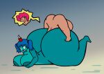 blue_skin dorahden dynamite heffalumps_and_woozles humanized stuck_in_body