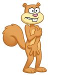  1girl ai_generated anthro bare_legs brown_fur brown_hair buckteeth covering covering_breasts covering_nudity covering_privates covering_pussy embarrassed embarrassed_female embarrassed_nude_female furry furry_female furry_only groin legs lelekjohn mammal nickelodeon nude paramount_pictures sandy_cheeks simple_background spongebob_squarepants squirrel tail transparent_background yiff young_female 