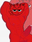  1boy 1girl abs abs_male armpits background balls ballsack big_balls big_balls_with_big_penis big_pecs big_penis buff chin_beard cowlick cum cum_drip cum_hands_free cum_leaking_out cum_pouring_out cumshot erection flexing gay_male gay_man goatee hairband headwear horns horny horny_male incredibox_mod looking_at_viewer male male_only muscular muscular_male naked_male navel nude outline outlined penis penis_out ponytail ponytail_male ponytails raddy_(sprunki) red_(sprunki) red_body red_fur red_hair red_nipples red_penis red_skin seductive_look seductive_pose seductive_smile sex sexy sexy_ass sexy_body sexy_male sexy_man sexy_pose smirk smirking sprunki standing testicle thorns tick_tock_meme tongue tongue_out ugghhh_daddy uncensored watermark watermarked_at_source white_background yaoi 