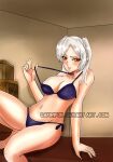 alluring amber_eyes big_breasts bikini cleavage crates daikirikun fire_emblem fire_emblem_awakening nintendo robin_(fire_emblem) robin_(fire_emblem)_(female) silver_hair