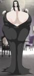  black_hair gigantic_breasts goth morticia_addams the_addams_family ultiblackfire voluptuous 