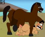  anal anal_insertion anal_penetration anal_sex big_ass big_balls big_breasts big_penis commission commission_art dickgirl embarrassed embarrassed_nude_futa feral_on_futa frida_puga_casagrande horse horse_penis horsecock latina male_on_futa milf moffoffo penis sex shocked shocked_expression the_casagrandes the_loud_house zoophilia 