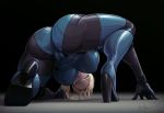 1girl 2020 alternate_breast_size arms_behind_back ass big_breasts blonde_hair bodysuit cleavage dated devil_hs eye_contact female_only huge_breasts jill_valentine looking_at_viewer open_legs resident_evil resident_evil_5 signature skin_tight suggestive text thick_thighs watermark wide_hips