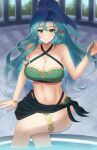  1girl 1girl 1girl alluring alternate_costume alternate_hairstyle big_breasts bikini breasts chloe_(fire_emblem) doiparuni female_only fire_emblem fire_emblem_engage green_bikini green_swimsuit looking_at_viewer nintendo swimsuit 