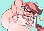  +_+ 1girl anus areola ass beauty_mark black_hair blue_background blush bottomless breasts callie_(splatoon) clothed clothes_up clothing colo colo_(nagrolaz) colodraws cross_pupils domino_mask ear_piercing earrings exposed_breasts fangs footwear genitals grin hat headwear hoop_earrings humanoid humanoid_genitalia humanoid_pointy_ears humanoid_pussy light-skinned_female light_skin long_hair looking_at_viewer mask_(marking) mole mole_under_eye navel nintendo nipples no_bra no_panties one_eye_closed open-mouth_smile open_mouth open_smile partially_clothed partially_visible_anus piercing pink_clothing pink_footwear pink_socks pink_tank_top pointy_ears presenting presenting_pussy pseudo_hair pussy pussy_juice pussy_sandwich sexy sexy_body sexy_breasts simple_background small_breasts smile socks solo_focus splatoon splatoon_(series) squid_sisters star symbol-shaped_pupils tank_top tank_top_up tentacle_hair tied_hair topwear v vaginal_juices visor visor_cap wink winking_at_viewer wristband wristbands yellow_eyes 