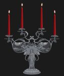  blasphemy breasts candle candlestand christianity e-ward(artist) gif gif high_res snake veil virgin_mary vulva_outline 