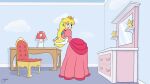  1girl animated big_ass checking_out gif letitmelo mirror mirror_reflection nintendo princess_peach sassy shaking_butt slapping_own_ass super_mario_bros. wide_hips 