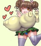  big_breasts bimbo breasts brown_hair erect_nipples erect_nipples_under_clothes fujinoki_nene gigantic_breasts gigantic_nipples hajimete_no_gal huge_breasts huge_nipples hyper_breasts hyper_nipples impossible_clothes impossible_clothing impossible_shirt looking_at_viewer massive_breasts nananana nipples panties school_uniform schoolgirl short_skirt short_stack shortstack tagme thong tight tight_clothes tight_clothing tight_shirt 