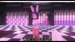  4girls big_breasts bunny_ears bunny_girl bunnysuit game_mod grinding heart-shaped_pupils high_heels minecraft mod pig riding riding_pig strip_club stripper_pole swaying_breasts twerking webm 