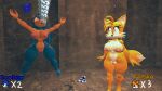 2_girls 2girls 3d air_bubbles anthro breasts drown drowning female female_only game game_ui genderswap hedgehog huge_breasts miles_"tails"_prower millie_tailsko nipples nude puffy_nipples pussy sega snuff sonic_*(series) sonic_the_hedgehog sonic_the_hedgehog_(series) sonique_the_hedgehog source_filmmaker tailscookie underwater water