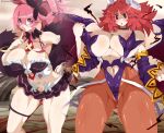  big_breasts bimbo breasts demon demon_girl demon_horns demon_wings disgaea disgaea_(series) dismania gigantic_breasts huge_breasts la_pucelle la_pucelle_tactics makai_senki_disgaea makai_senki_disgaea_(series) pink_hair prier purple_eyes seraphina_(disgaea) sexy short_hair slut succubus 