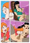 1futa 1girl candace_flynn fellatio futanari futanari_on_female futanari_with_female oral phineas_and_ferb stacy_hirano