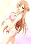 1girl alluring asuna_(sao) big_breasts bikini breasts female_only ka2 sword_art_online yuuki_asuna