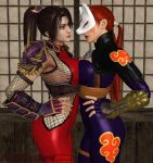  2_girls alluring crossover darkoverlord1296 fox_mask kitsune_mask kunimitsu kunimitsu_(tekken) kunoichi ninja project_soul soul_calibur soul_calibur_ii soul_calibur_iii taki taki_(soulcalibur) tekken tekken_1 tekken_2 tekken_tag_tournament tekken_tag_tournament_2 voluptuous 