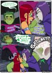 beast_boy comic dc_comics emotion_sickness_(teen_titans) garfield_logan incognitymous_(artist) koriand'r nipples nude rachel_roth raven_(dc) starfire tagme teen_titans