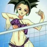 1girl artist_request dragon_ball_super jpeg_artifacts kefla lowres unknown_artist volleyball