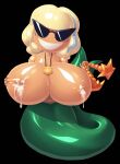  1girl 1girl big_breasts blonde_hair breasts cum cum_drip cum_in_breasts disney disney_channel disney_xd gaping_nipples green_tail grin hand_on_breast huge_breasts jackie_lynn_thomas knick_knack mermaid mermaid_tail nipple_plugs nipples noonun pixar short_hair star_vs_the_forces_of_evil starfish sunglasses sunny_atlantis topless 