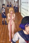  artyukina bandai_namco completely_nude_female emilie_de_rochefort humiliation leash leash_pull lili lili_(tekken) lili_rochefort namco namco_bandai nude_female public_exposure public_nudity reina reina_(tekken) reina_mishima tekken tekken_8 twitter 