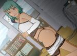  1girl 1girl ass ass_focus dark-skinned_female dark_skin female_pervert hair_ornament medium_hair naruto naruto_(series) naruto_shippuuden nude panties pervert sex_invitation sexually_suggestive short_hair 