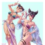  1girl 1girl 2_girls abs artist_name attractive bare_shoulders beautiful_female beautyful bikini bitch black_hair blue_eyes blush breasts chun-li collarbone commentary excited excited_for_sex exhibitionism female_pervert fingernails gif hair_horns halterneck han_juri hand_on_own_hip hand_up heterochromia high_res highleg highleg_bikini hooker lipstick looking_at_viewer makeup medium_breasts mitsu_plus multicolored_hair nail_polish navel o-ring o-ring_bikini off_shoulder open_mouth perfect perfection pervert prostitute prostitution provocating provocative purple_eyes purple_hair pussy sex_invitation sexually_suggestive signature simple_background smile sound stomach street_fighter street_fighter_6 swimsuit teeth thigh_strap thighs upper_teeth_only video 