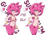  amy_rose bikini green_eyes mobian_(species) pink_hair tagme 