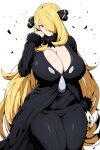  1girl ai_art ai_generated curvy cynthia_(pokemon) mature mature_female novelai pokemon self_upload 